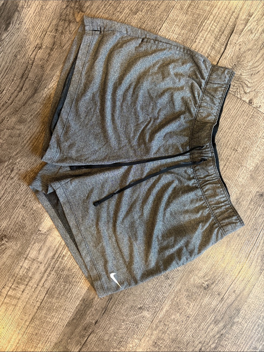 Nike women’s grey Training Shorts with Swoosh